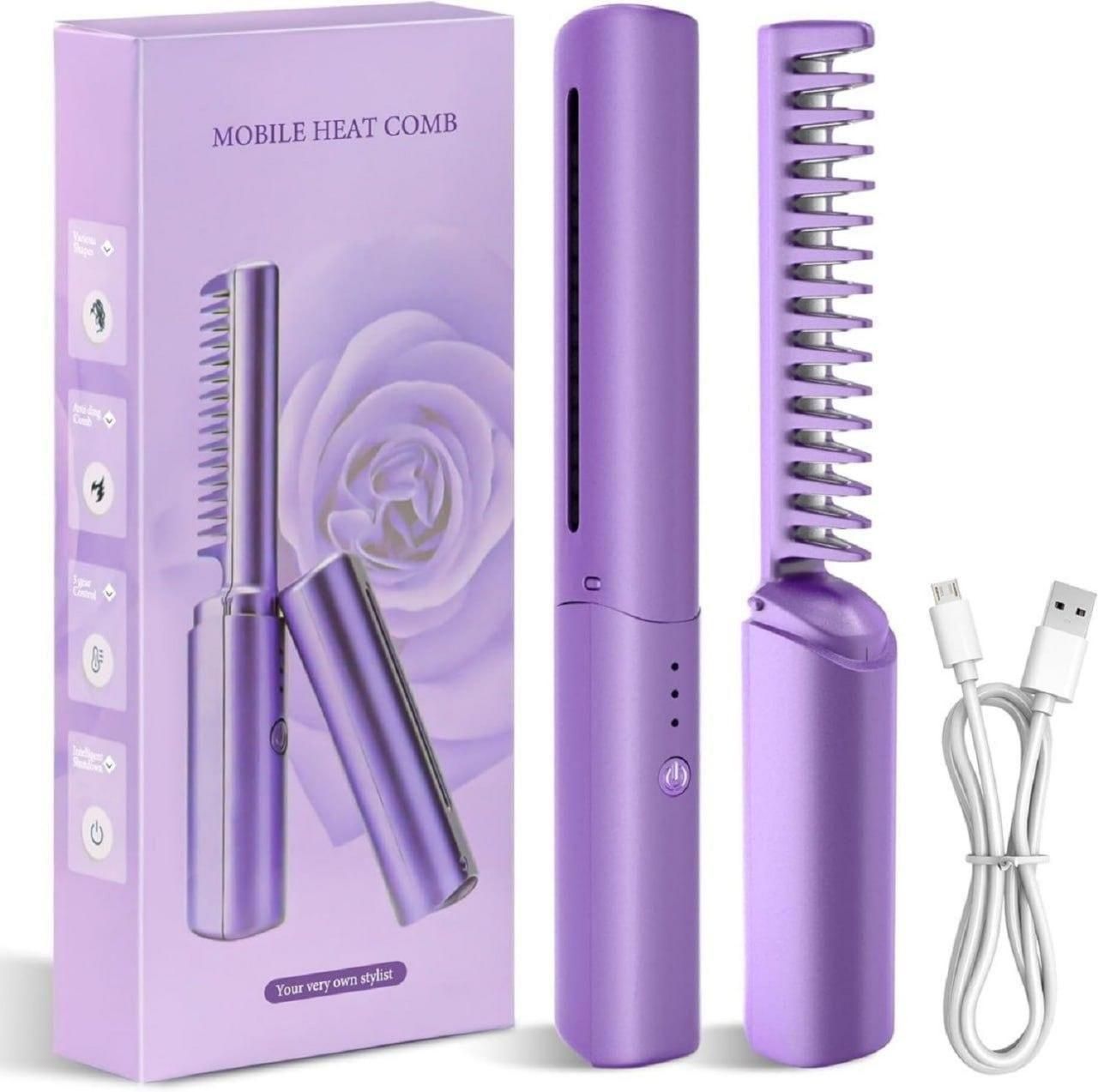 Mini Adjustable Hair Straightener comb